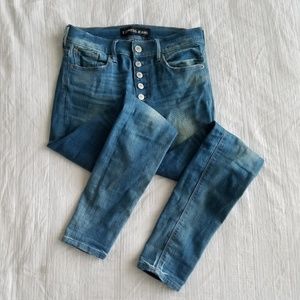 Express Light Wash High Waist Skinny Jeans